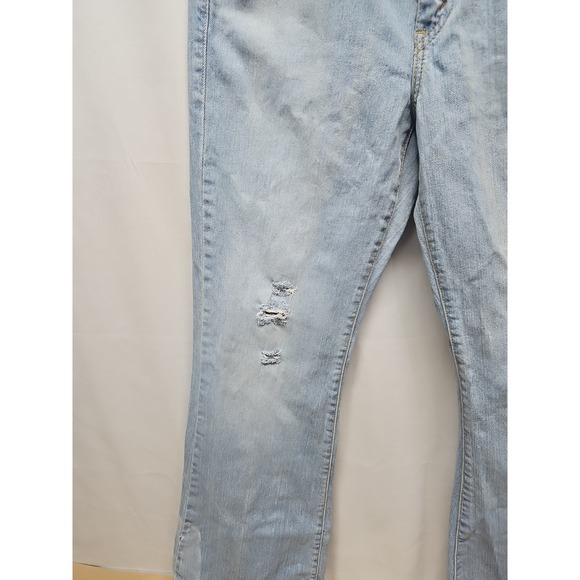 Levi's Vintage Womens 11S Blue 519 Low Flare Leg Y2K Denim Pants Juniors 33 x 31 - Picture 6 of 16